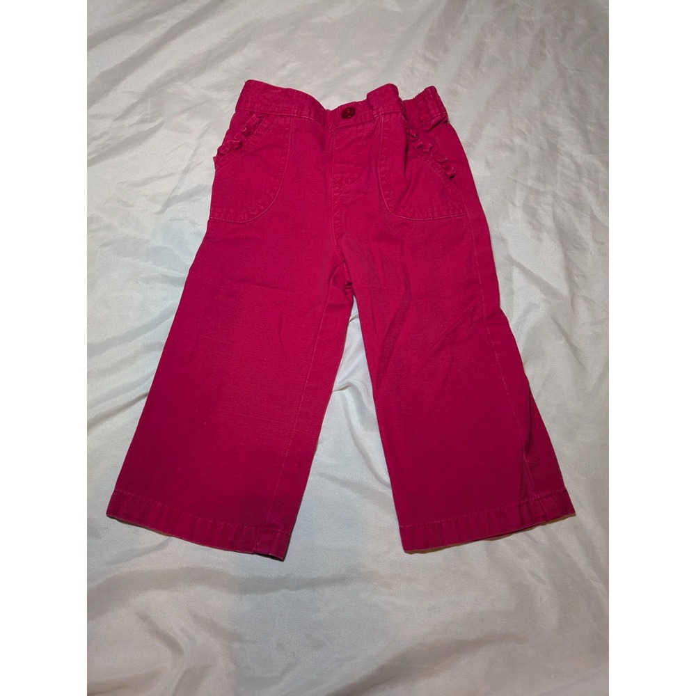 Faded Glory Toddler Girls 18 Months Pink Posy Pants